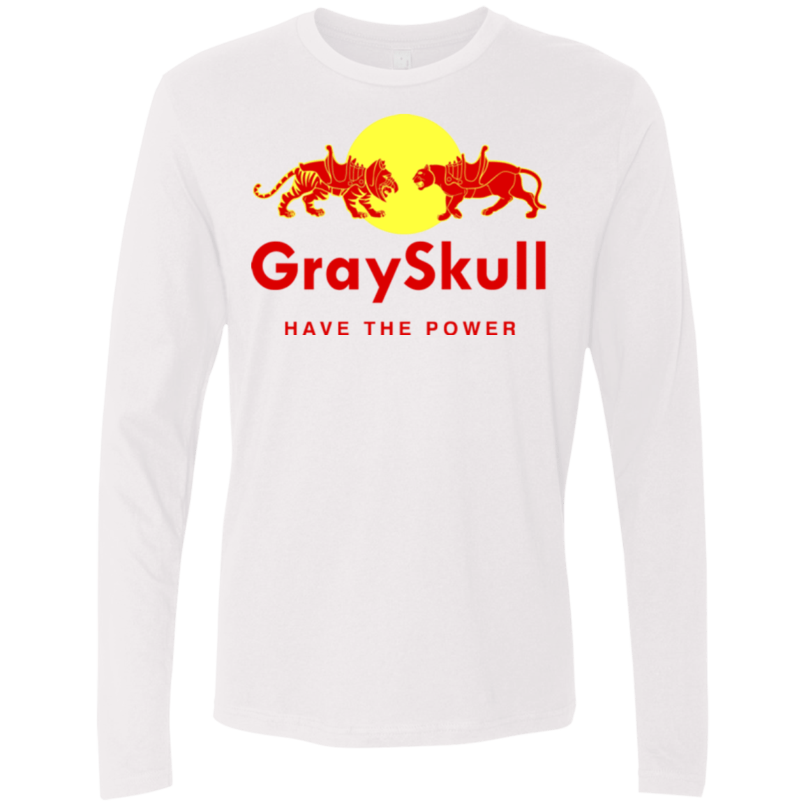 T-Shirts White / Small Have the power Men's Premium Long Sleeve