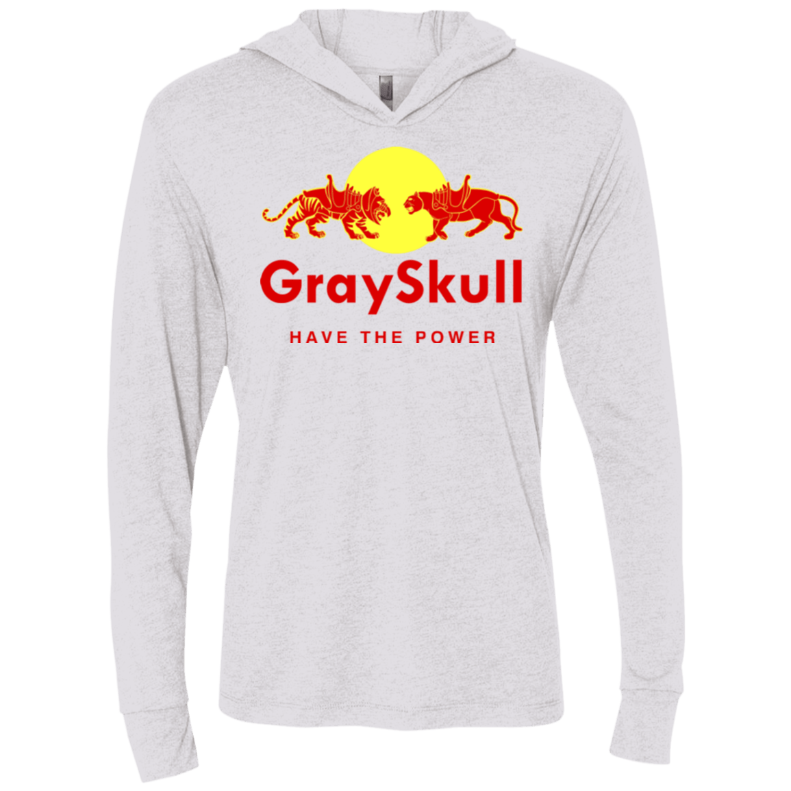 T-Shirts Heather White / X-Small Have the power Triblend Long Sleeve Hoodie Tee