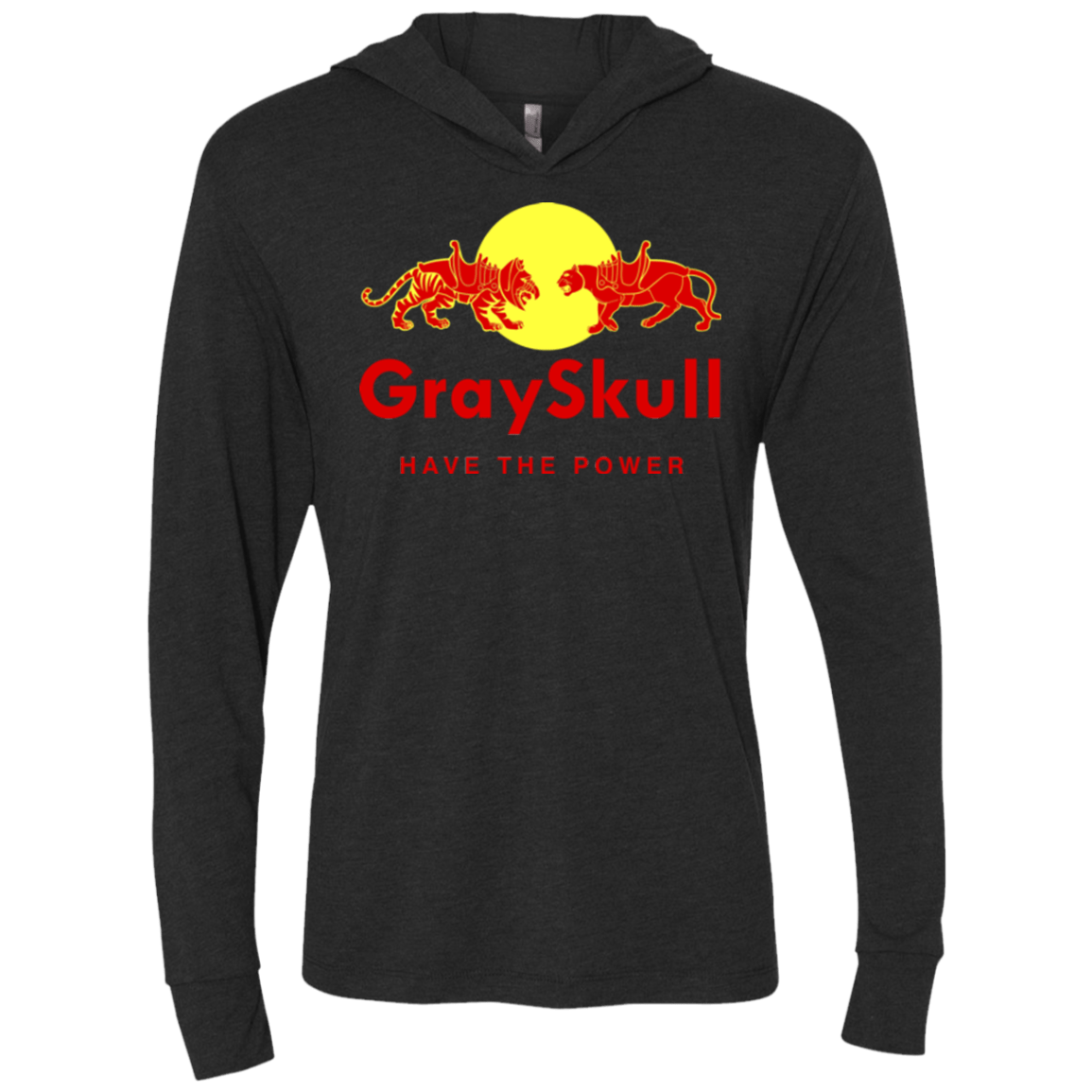 T-Shirts Vintage Black / X-Small Have the power Triblend Long Sleeve Hoodie Tee