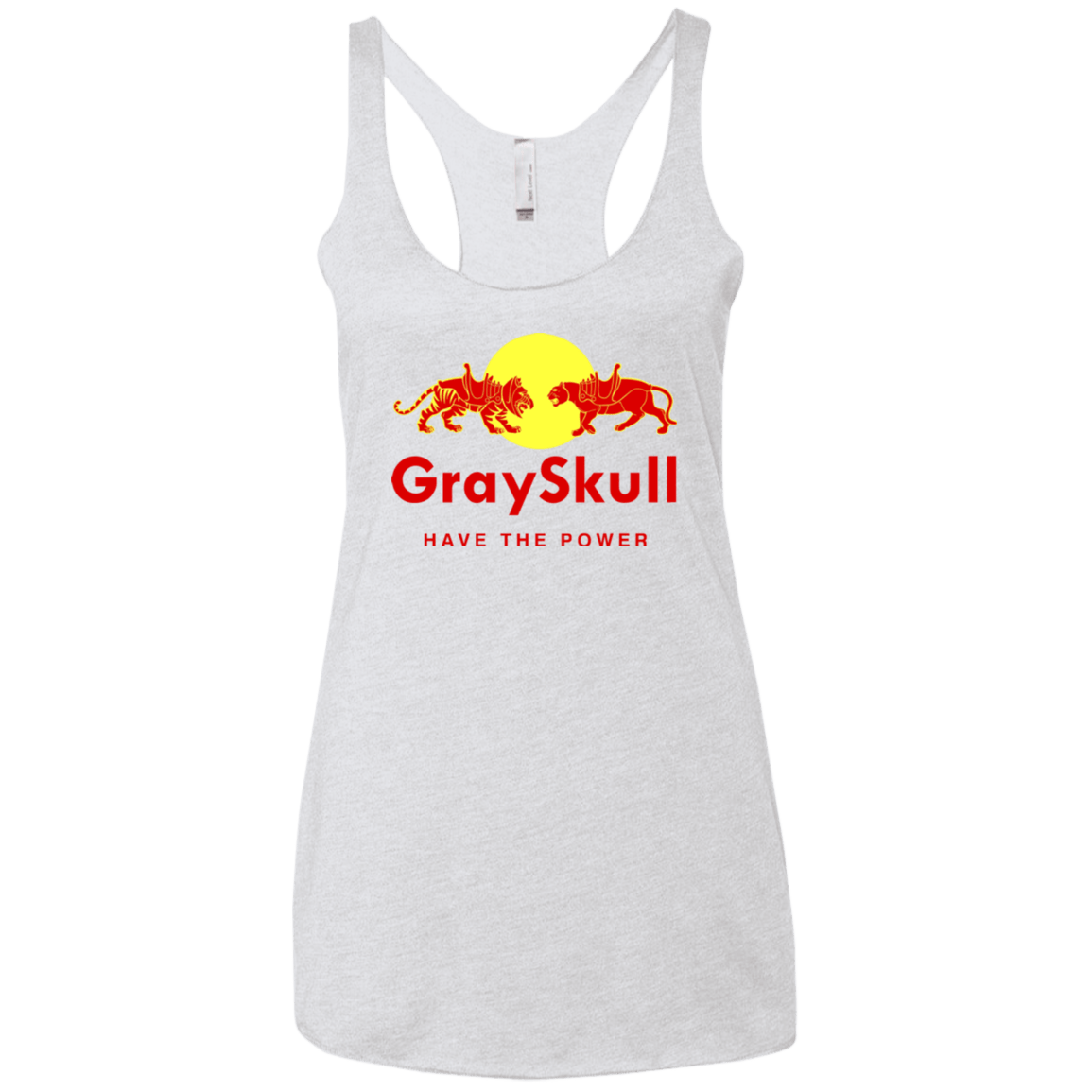 T-Shirts Heather White / X-Small Have the power Women's Triblend Racerback Tank