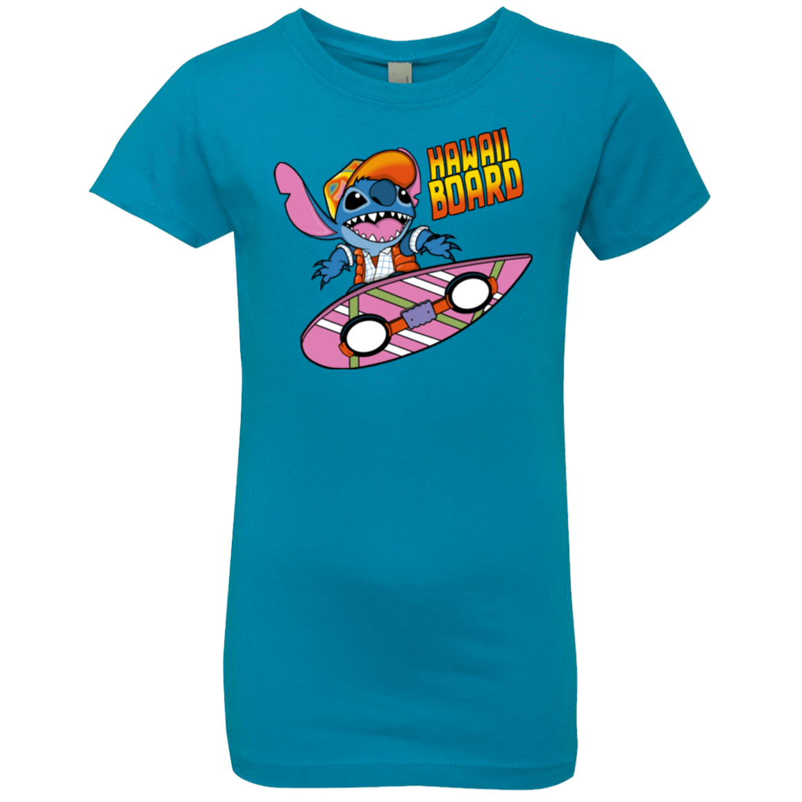 T-Shirts Turquoise / YXS Hawaii Board Girls Premium T-Shirt