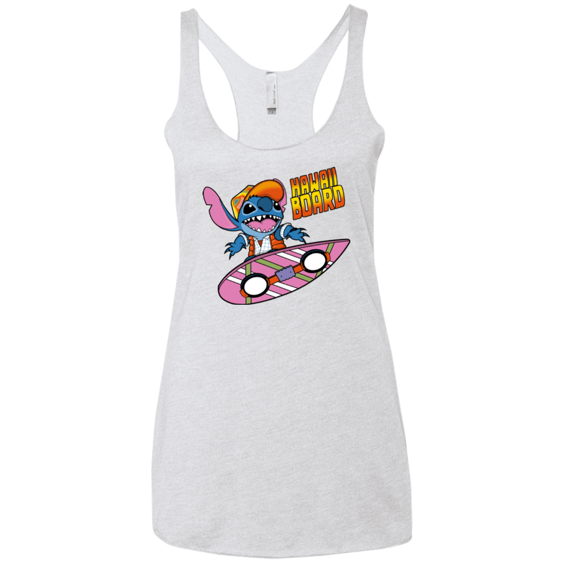 T-Shirts Heather White / X-Small Hawaii Board Women's Triblend Racerback Tank