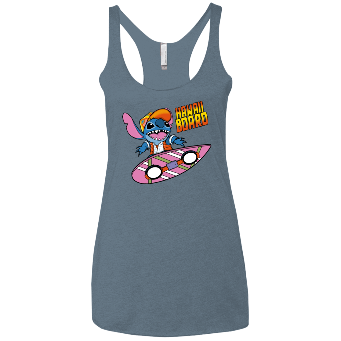 T-Shirts Indigo / X-Small Hawaii Board Women's Triblend Racerback Tank