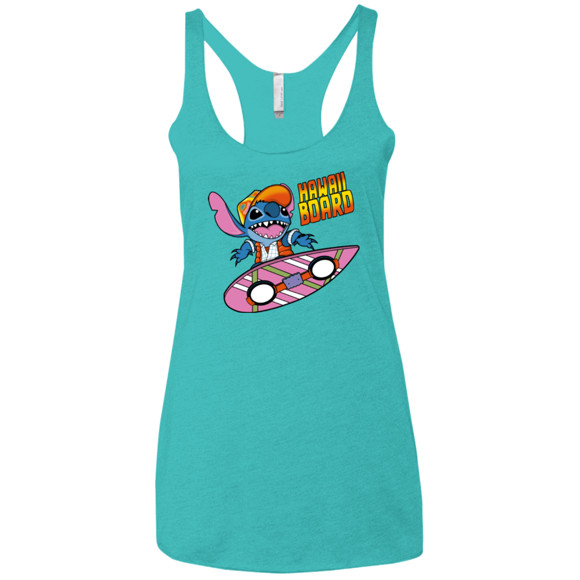 T-Shirts Tahiti Blue / X-Small Hawaii Board Women's Triblend Racerback Tank