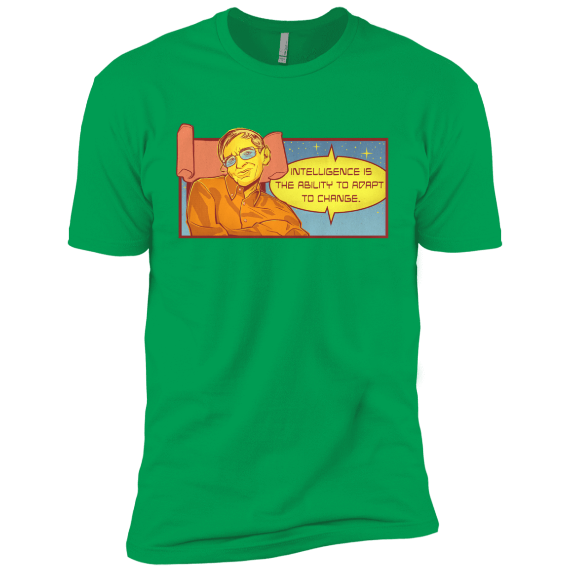 T-Shirts Kelly Green / YXS HAWKING intelligance Boys Premium T-Shirt