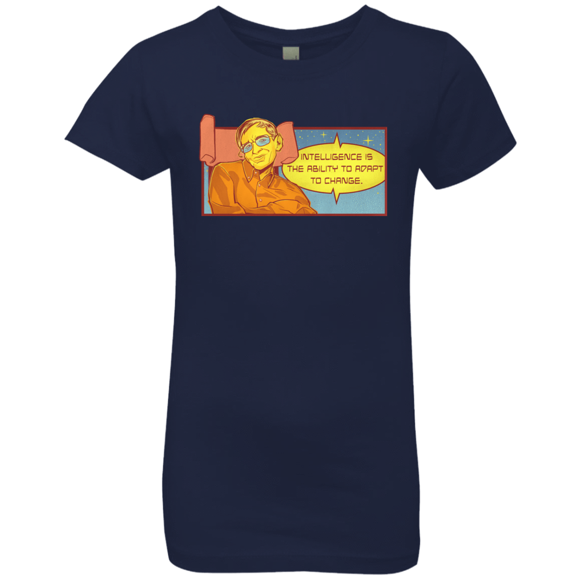 T-Shirts Midnight Navy / YXS HAWKING intelligance Girls Premium T-Shirt