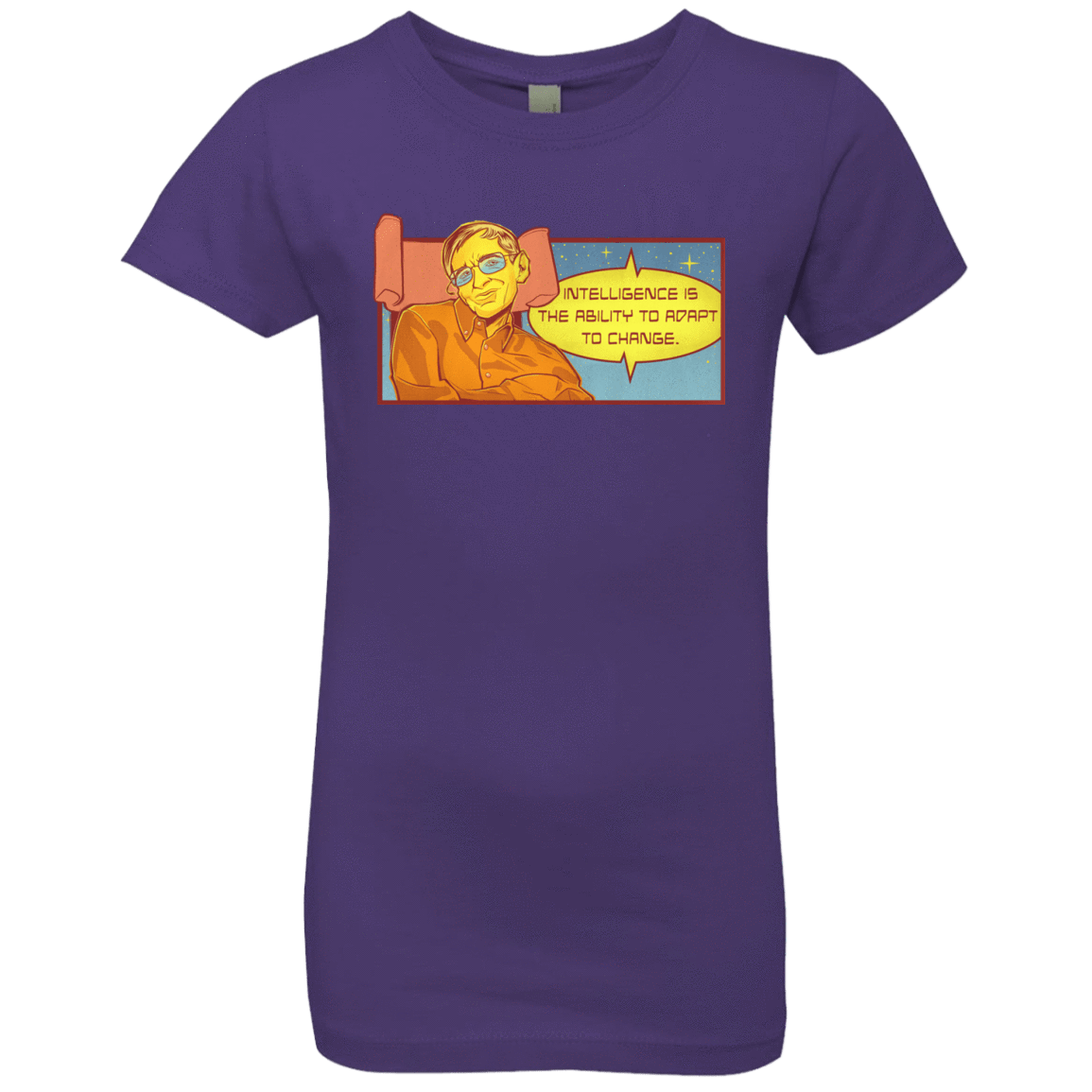 T-Shirts Purple Rush / YXS HAWKING intelligance Girls Premium T-Shirt