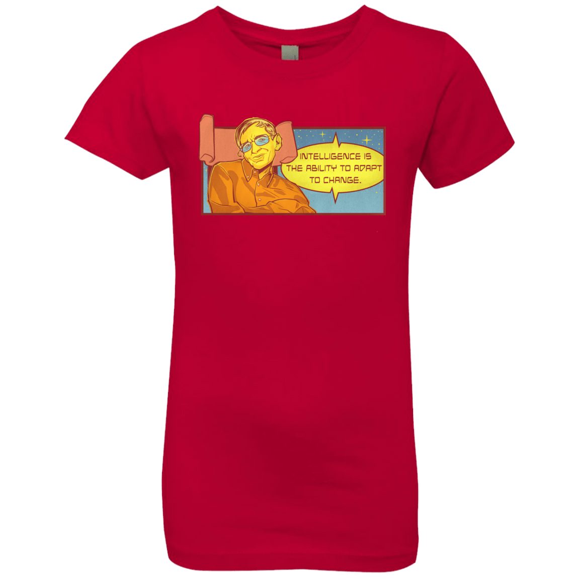 T-Shirts Red / YXS HAWKING intelligance Girls Premium T-Shirt