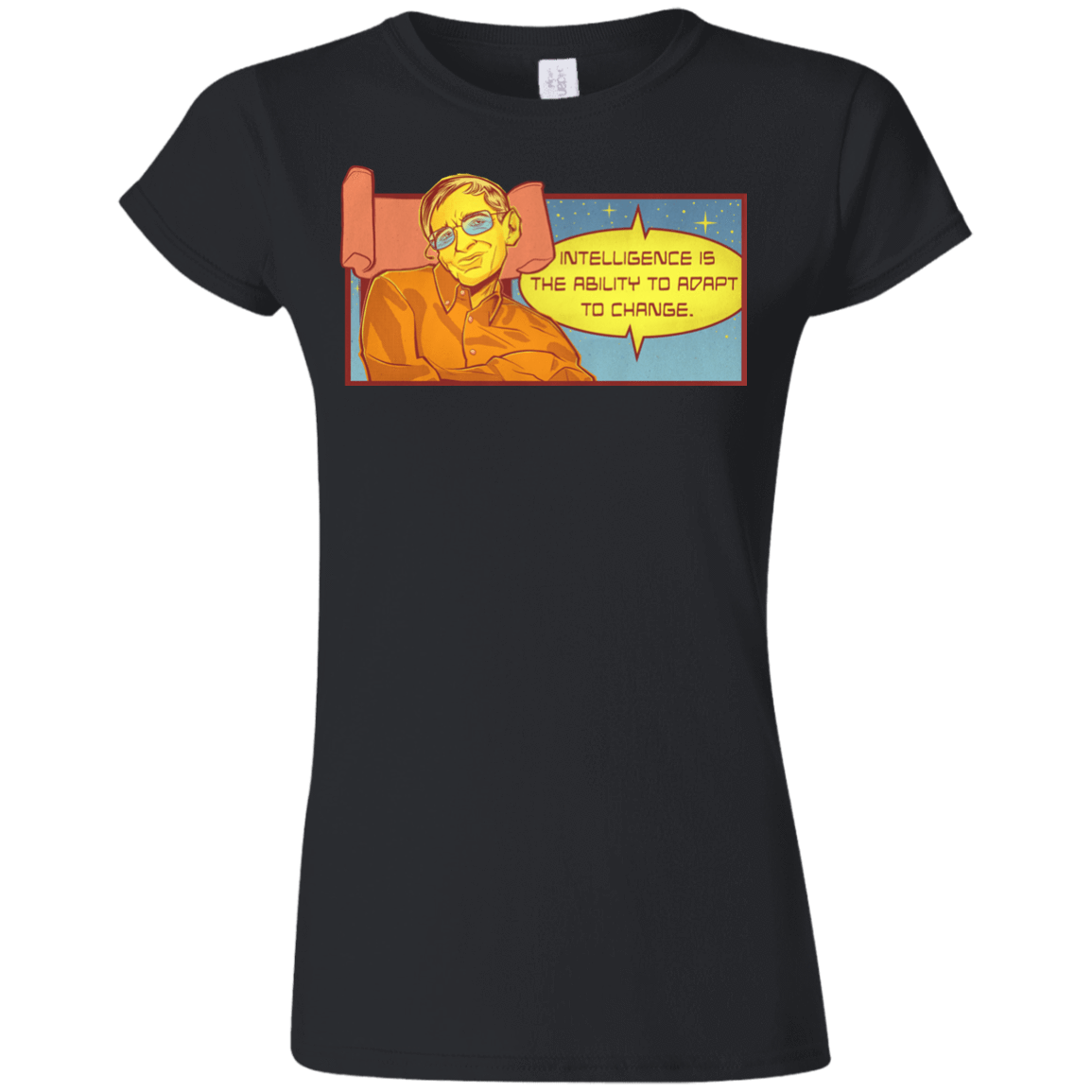 T-Shirts Black / S HAWKING intelligance Junior Slimmer-Fit T-Shirt