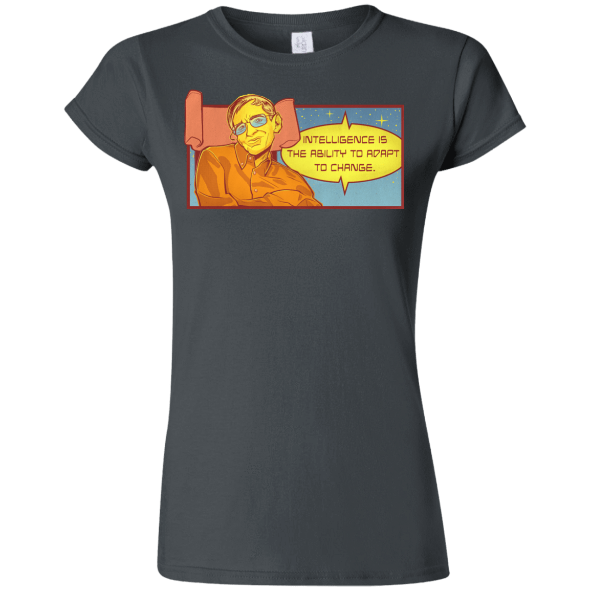 T-Shirts Charcoal / S HAWKING intelligance Junior Slimmer-Fit T-Shirt