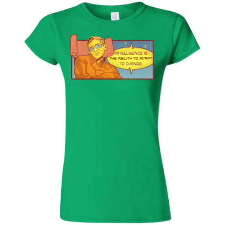 T-Shirts Irish Green / S HAWKING intelligance Junior Slimmer-Fit T-Shirt