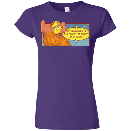 T-Shirts Purple / S HAWKING intelligance Junior Slimmer-Fit T-Shirt