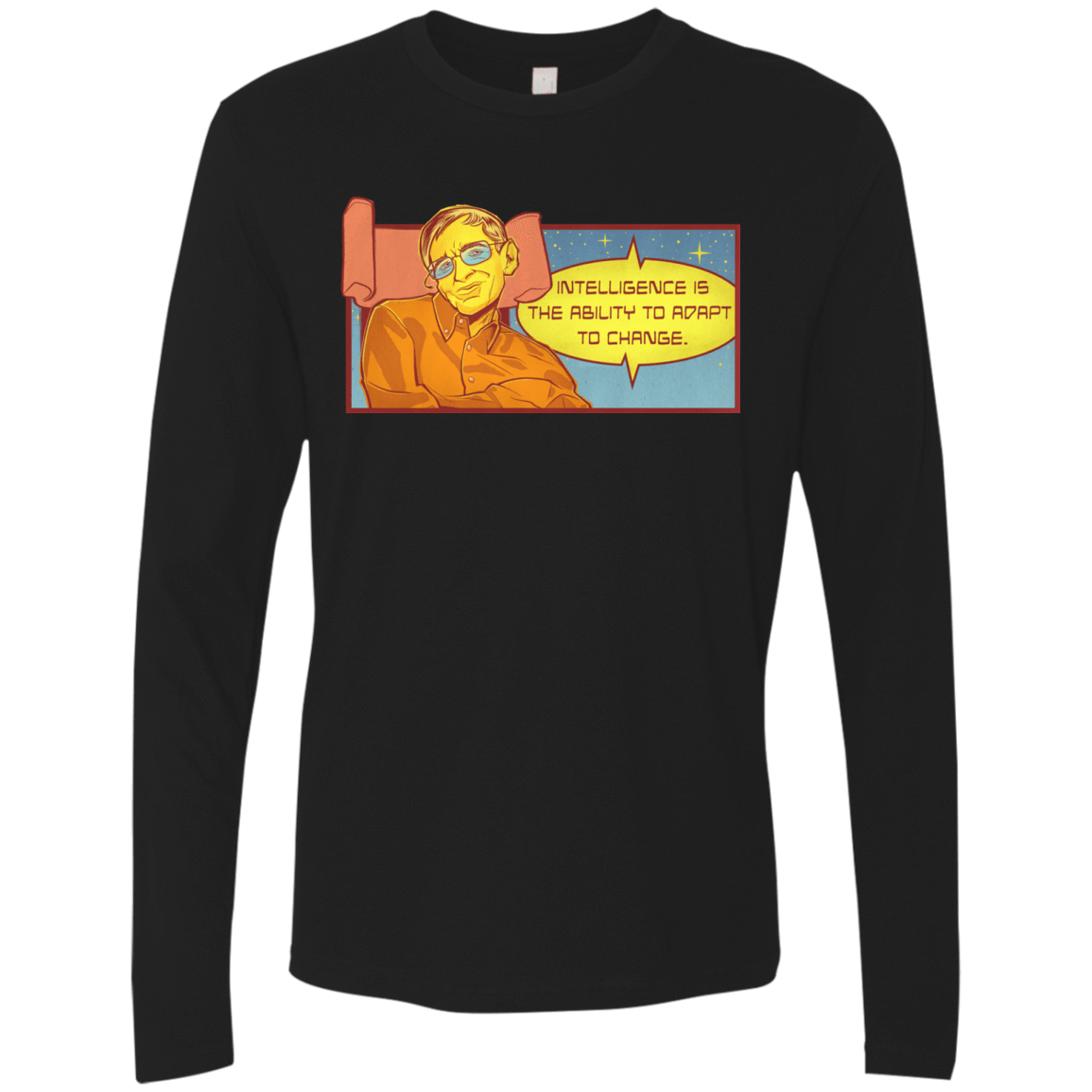 T-Shirts Black / S HAWKING intelligance Men's Premium Long Sleeve