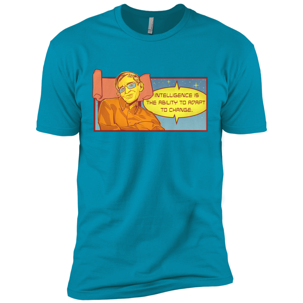 T-Shirts Turquoise / X-Small HAWKING intelligance Men's Premium T-Shirt