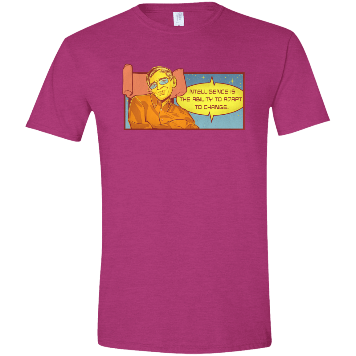 T-Shirts Antique Heliconia / S HAWKING intelligance Men's Semi-Fitted Softstyle