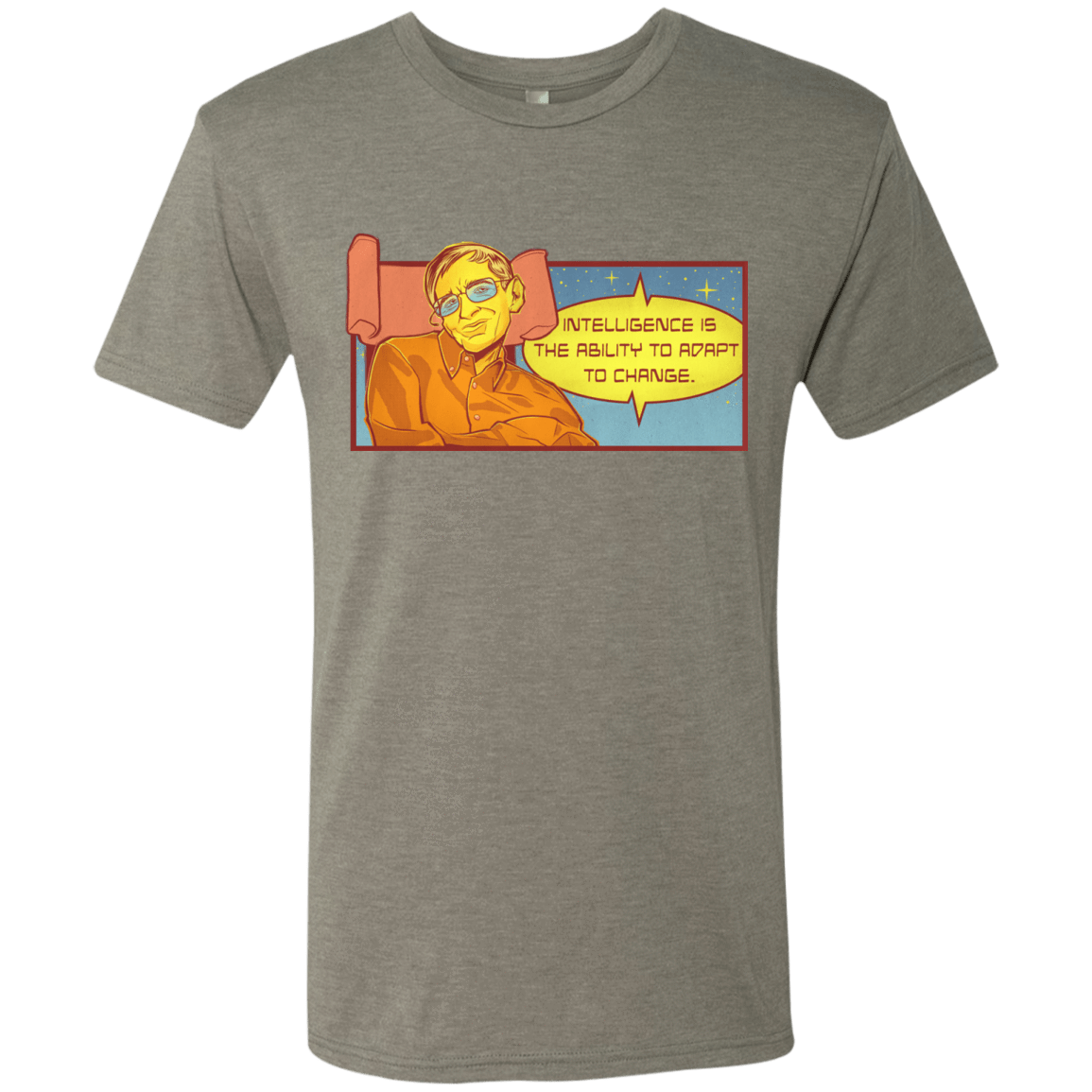 T-Shirts Venetian Grey / S HAWKING intelligance Men's Triblend T-Shirt