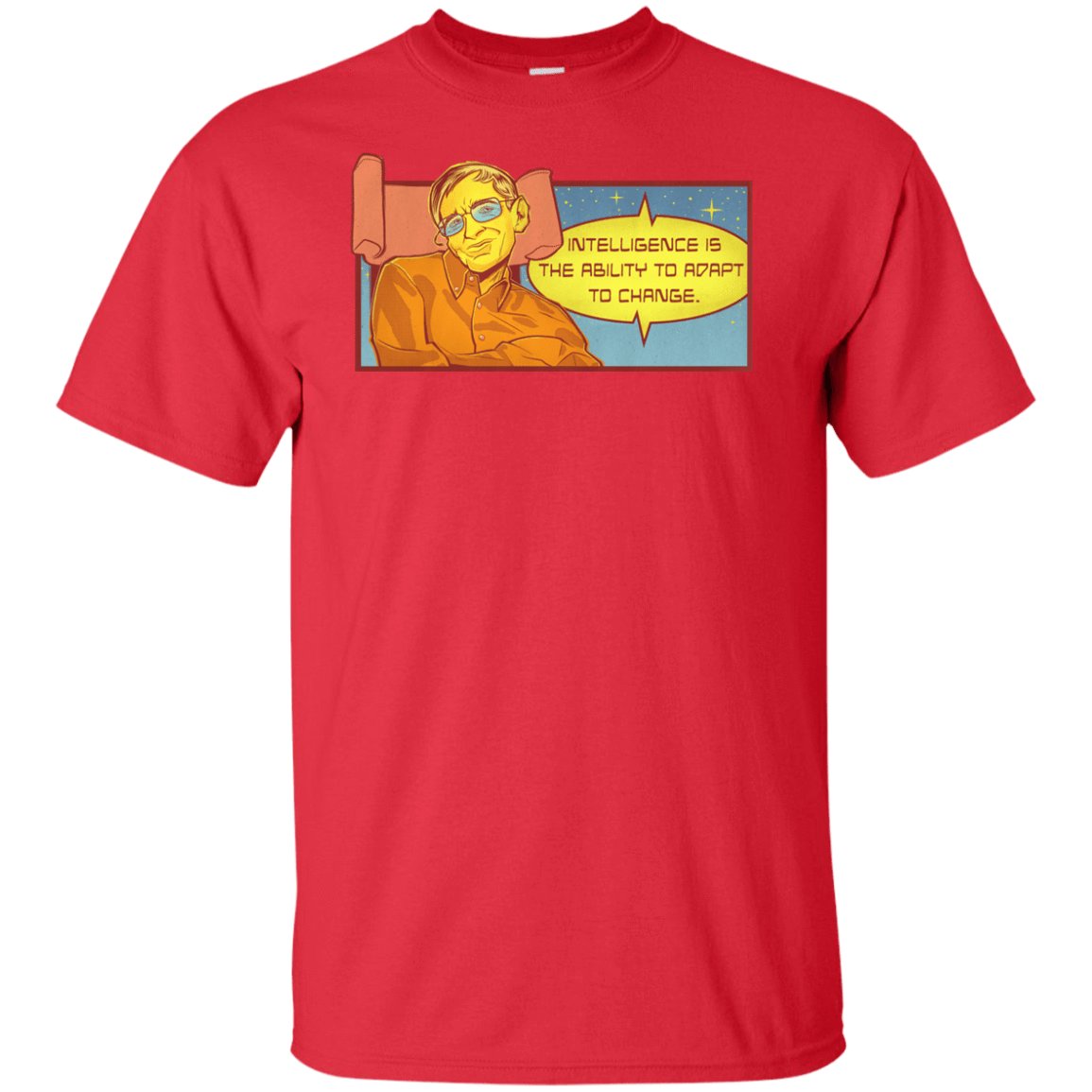 T-Shirts Red / XLT HAWKING intelligance Tall T-Shirt