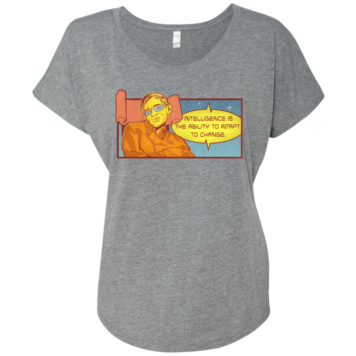 T-Shirts Premium Heather / X-Small HAWKING intelligance Triblend Dolman Sleeve