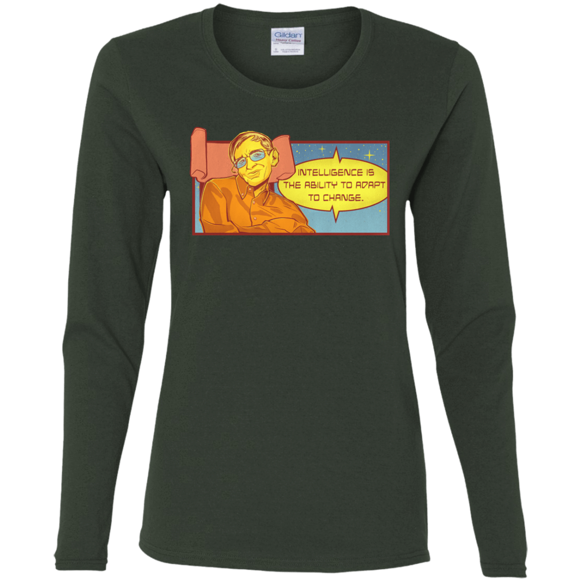 T-Shirts Forest / S HAWKING intelligance Women's Long Sleeve T-Shirt