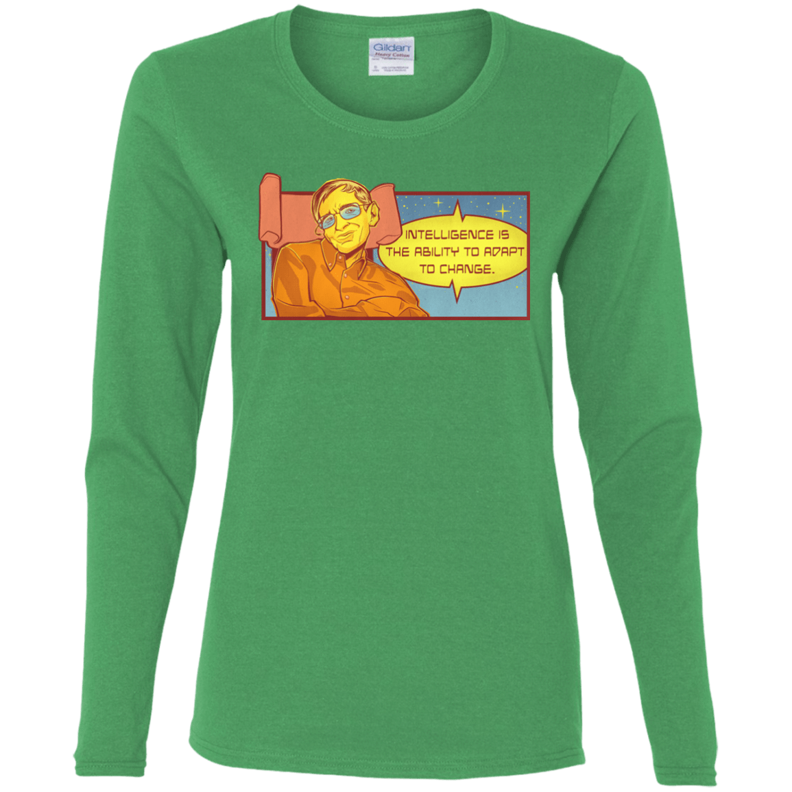 T-Shirts Irish Green / S HAWKING intelligance Women's Long Sleeve T-Shirt