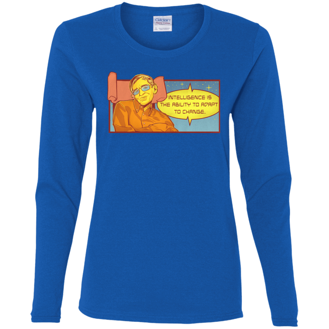 T-Shirts Royal / S HAWKING intelligance Women's Long Sleeve T-Shirt