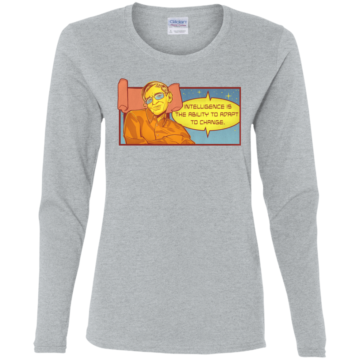 T-Shirts Sport Grey / S HAWKING intelligance Women's Long Sleeve T-Shirt