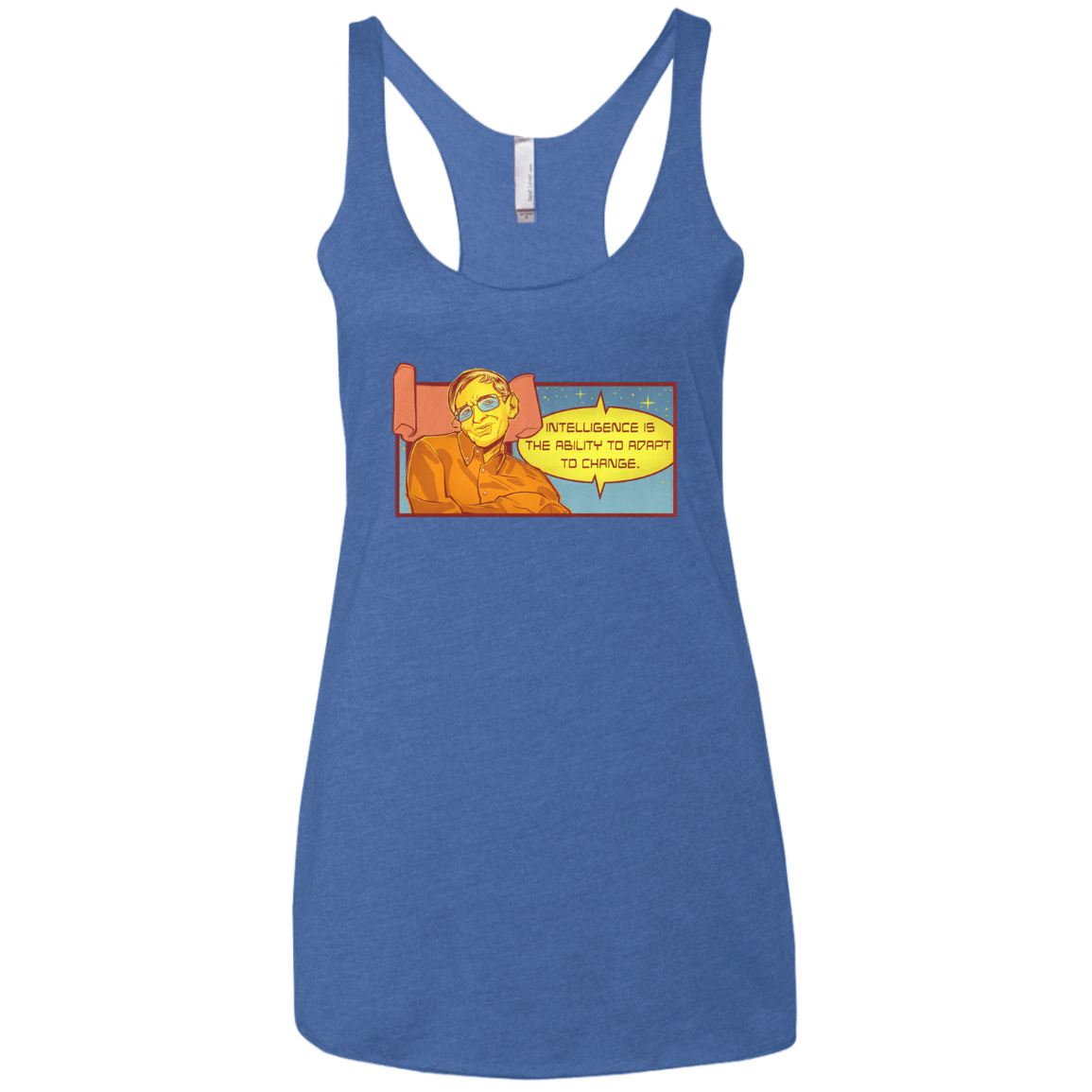 T-Shirts Vintage Royal / X-Small HAWKING intelligance Women's Triblend Racerback Tank