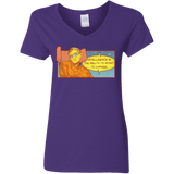 T-Shirts Purple / S HAWKING intelligance Women's V-Neck T-Shirt