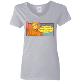 T-Shirts Sport Grey / S HAWKING intelligance Women's V-Neck T-Shirt
