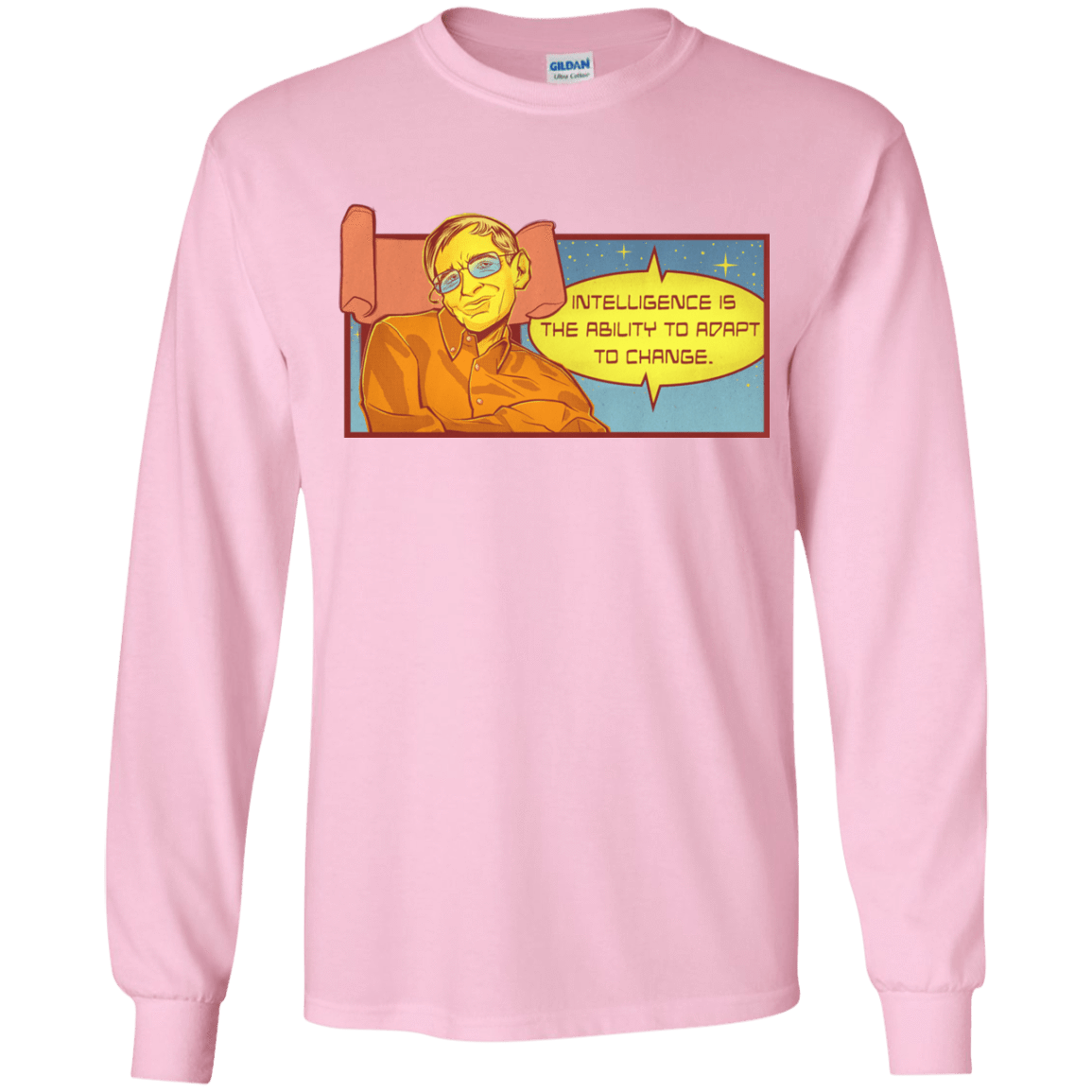 T-Shirts Light Pink / YS HAWKING intelligance Youth Long Sleeve T-Shirt