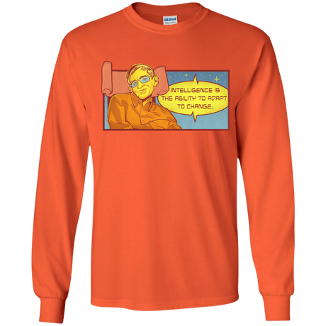 T-Shirts Orange / YS HAWKING intelligance Youth Long Sleeve T-Shirt
