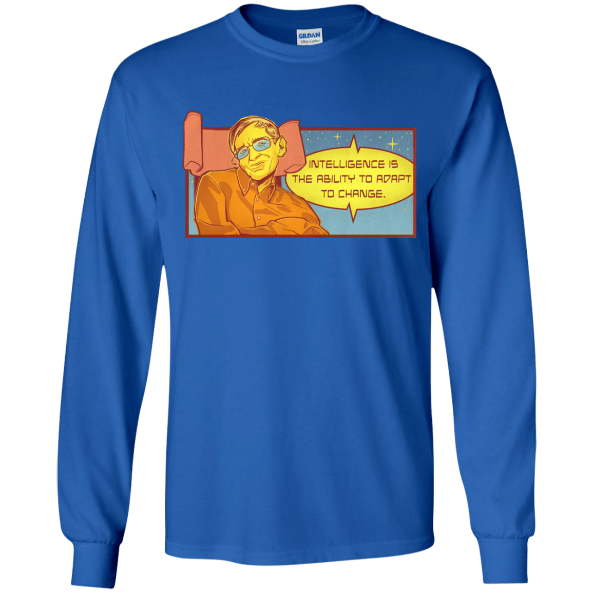 T-Shirts Royal / YS HAWKING intelligance Youth Long Sleeve T-Shirt