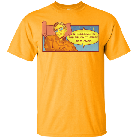 T-Shirts Gold / YXS HAWKING intelligance Youth T-Shirt