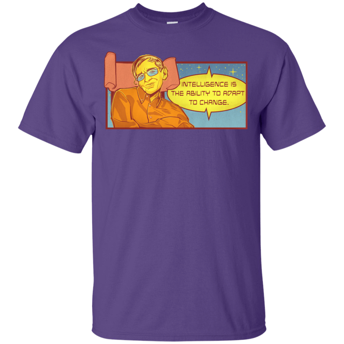 T-Shirts Purple / YXS HAWKING intelligance Youth T-Shirt