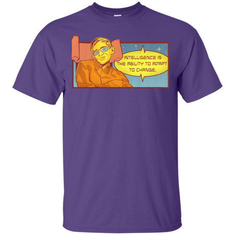 T-Shirts Purple / YXS HAWKING intelligance Youth T-Shirt