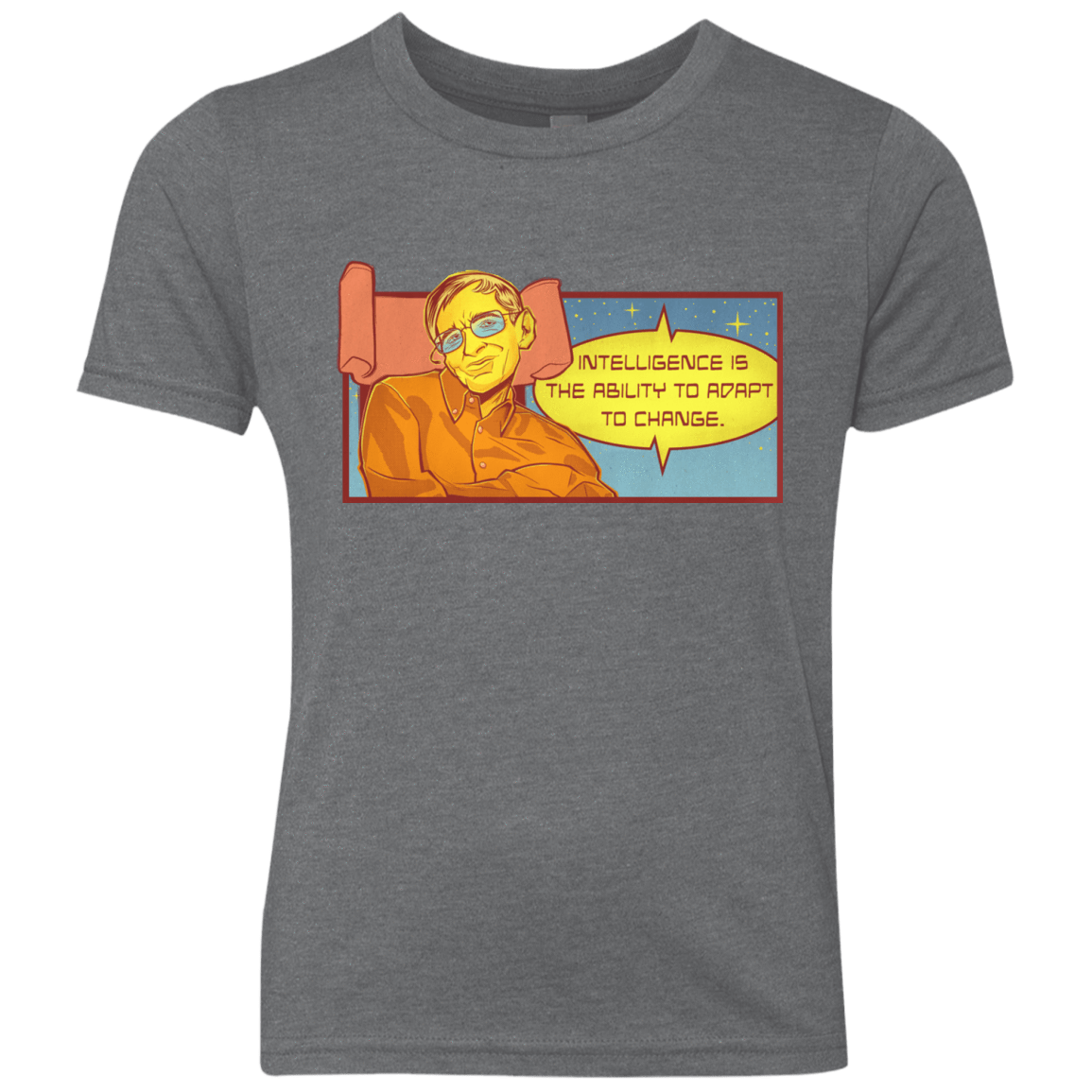 T-Shirts Premium Heather / YXS HAWKING intelligance Youth Triblend T-Shirt