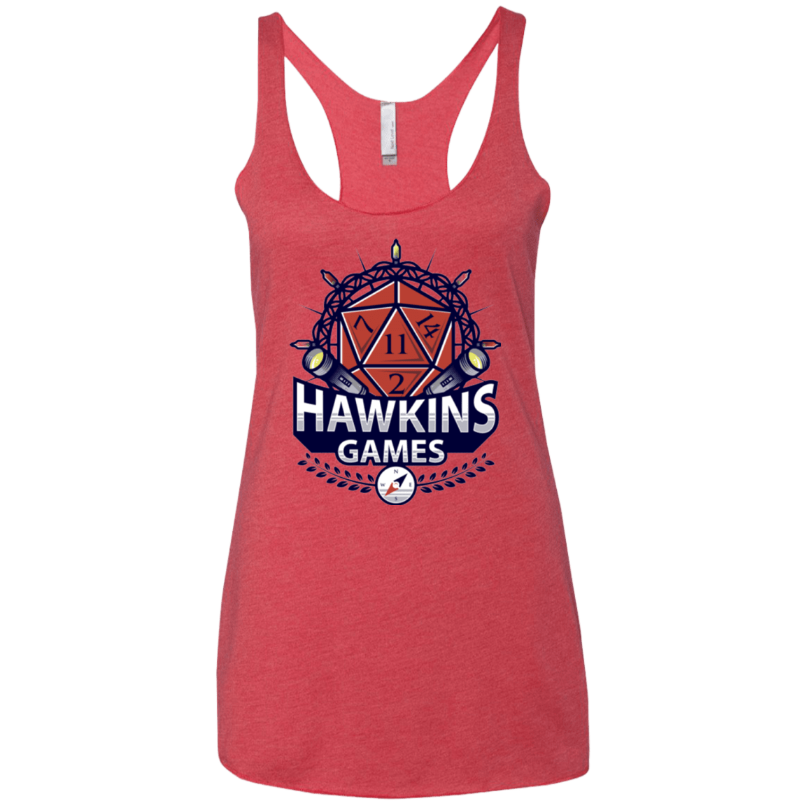 T-Shirts Vintage Red / X-Small Hawkins Games Women's Triblend Racerback Tank