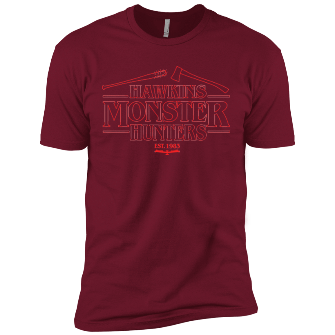 T-Shirts Cardinal / X-Small Hawkins Monster Hunters Men's Premium T-Shirt
