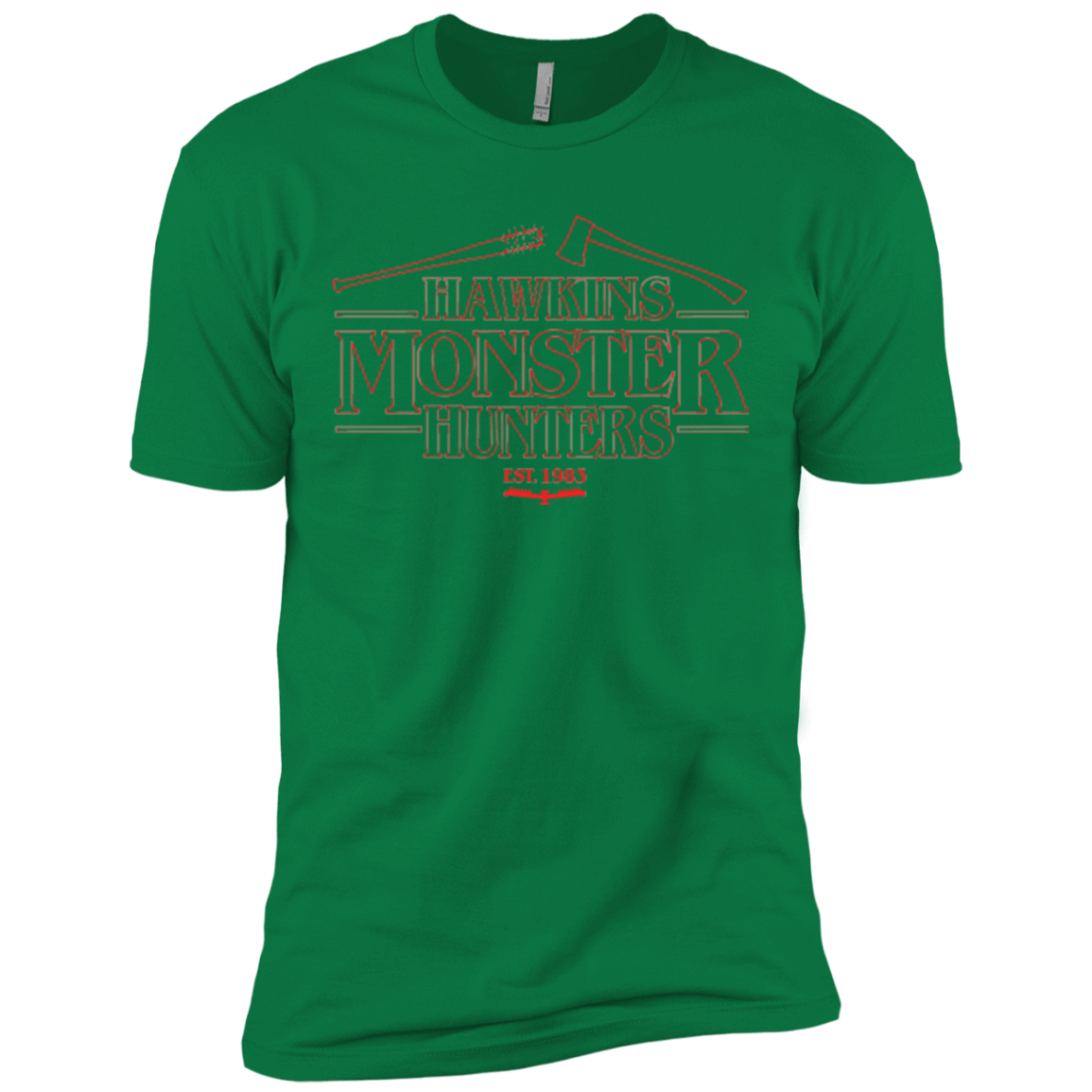 T-Shirts Kelly Green / X-Small Hawkins Monster Hunters Men's Premium T-Shirt