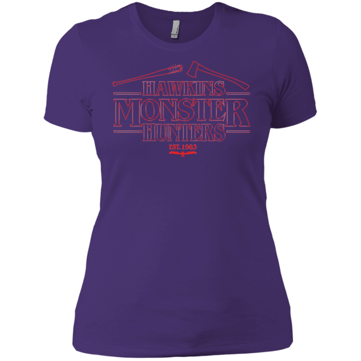 T-Shirts Purple / X-Small Hawkins Monster Hunters Women's Premium T-Shirt