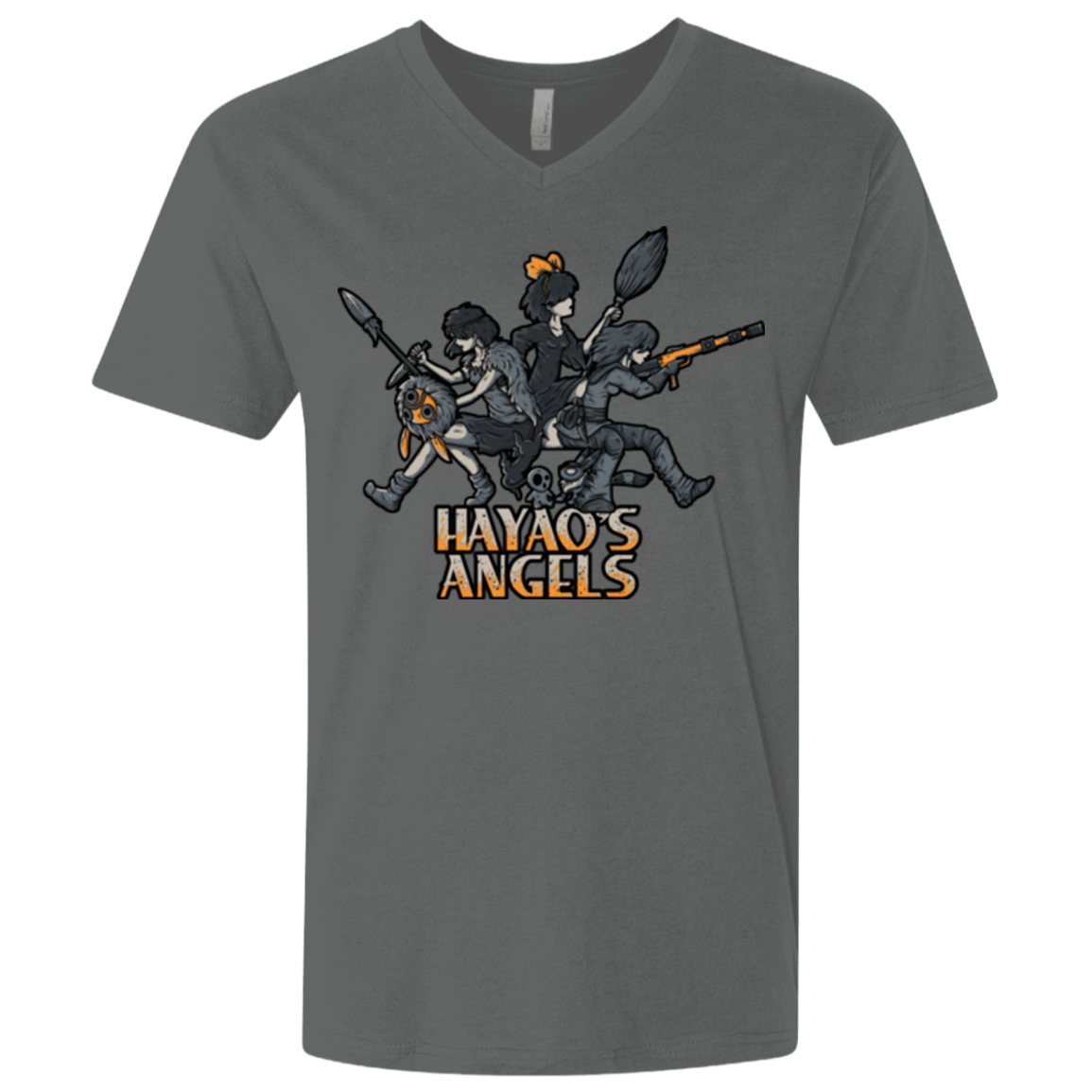 T-Shirts Heavy Metal / X-Small HAYAOS-ANGELS Men's Premium V-Neck