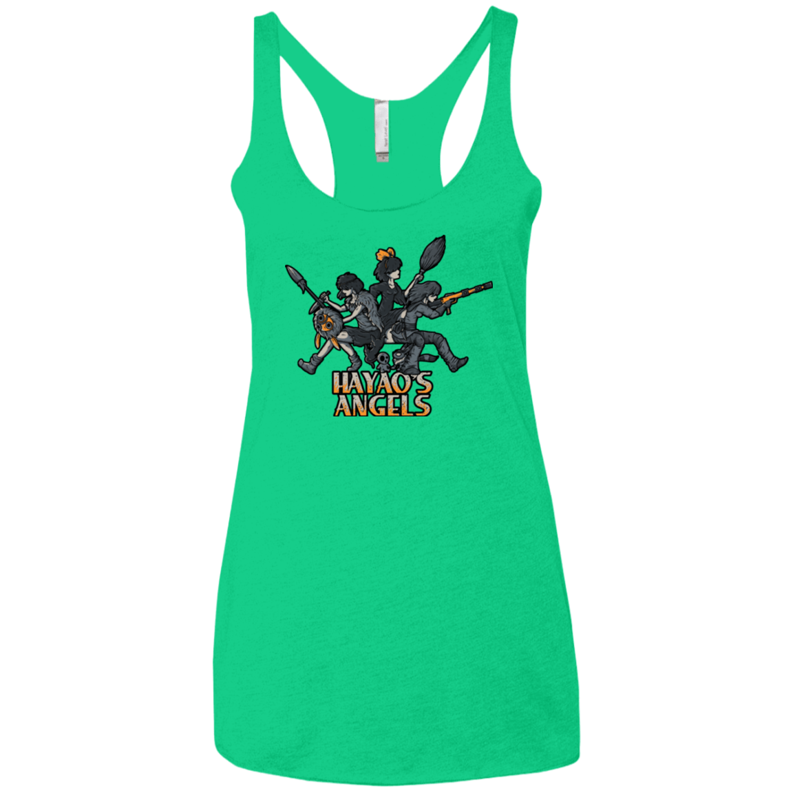 T-Shirts Envy / X-Small HAYAOS-ANGELS Women's Triblend Racerback Tank