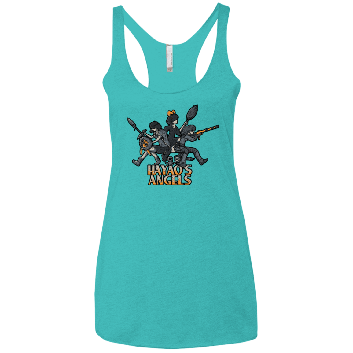 T-Shirts Tahiti Blue / X-Small HAYAOS-ANGELS Women's Triblend Racerback Tank