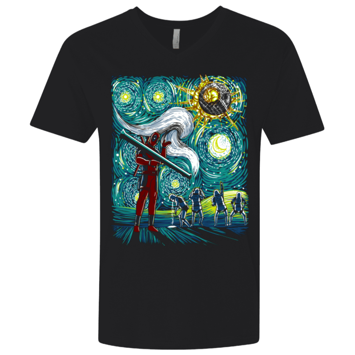 T-Shirts Black / X-Small He Did It Men's Premium V-Neck