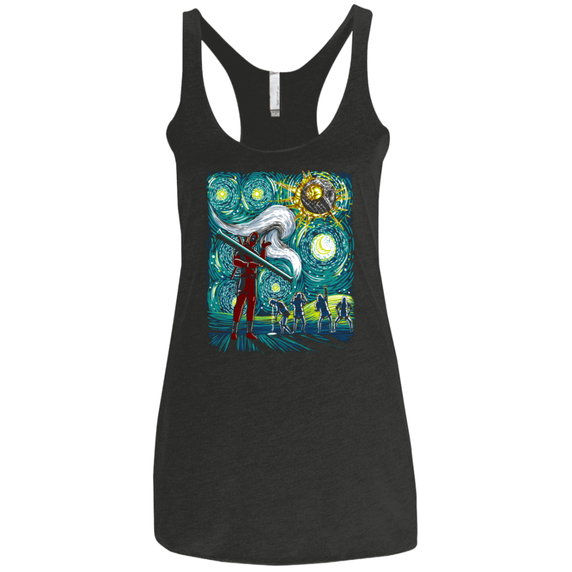 T-Shirts Vintage Black / X-Small He Did It Women's Triblend Racerback Tank