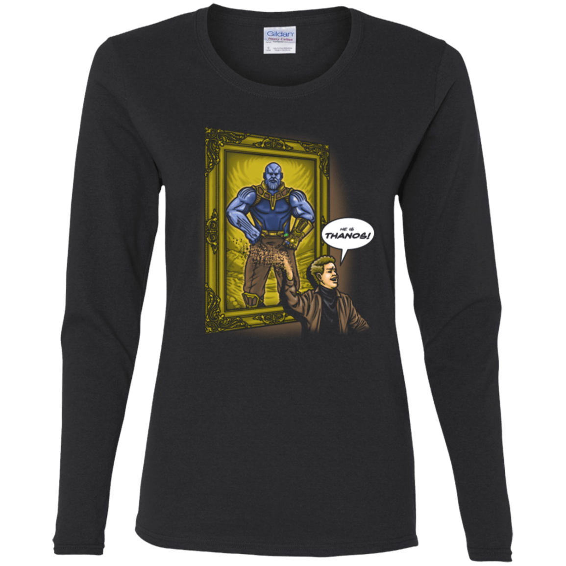 T-Shirts Black / S He is Thanos Women's Long Sleeve T-Shirt