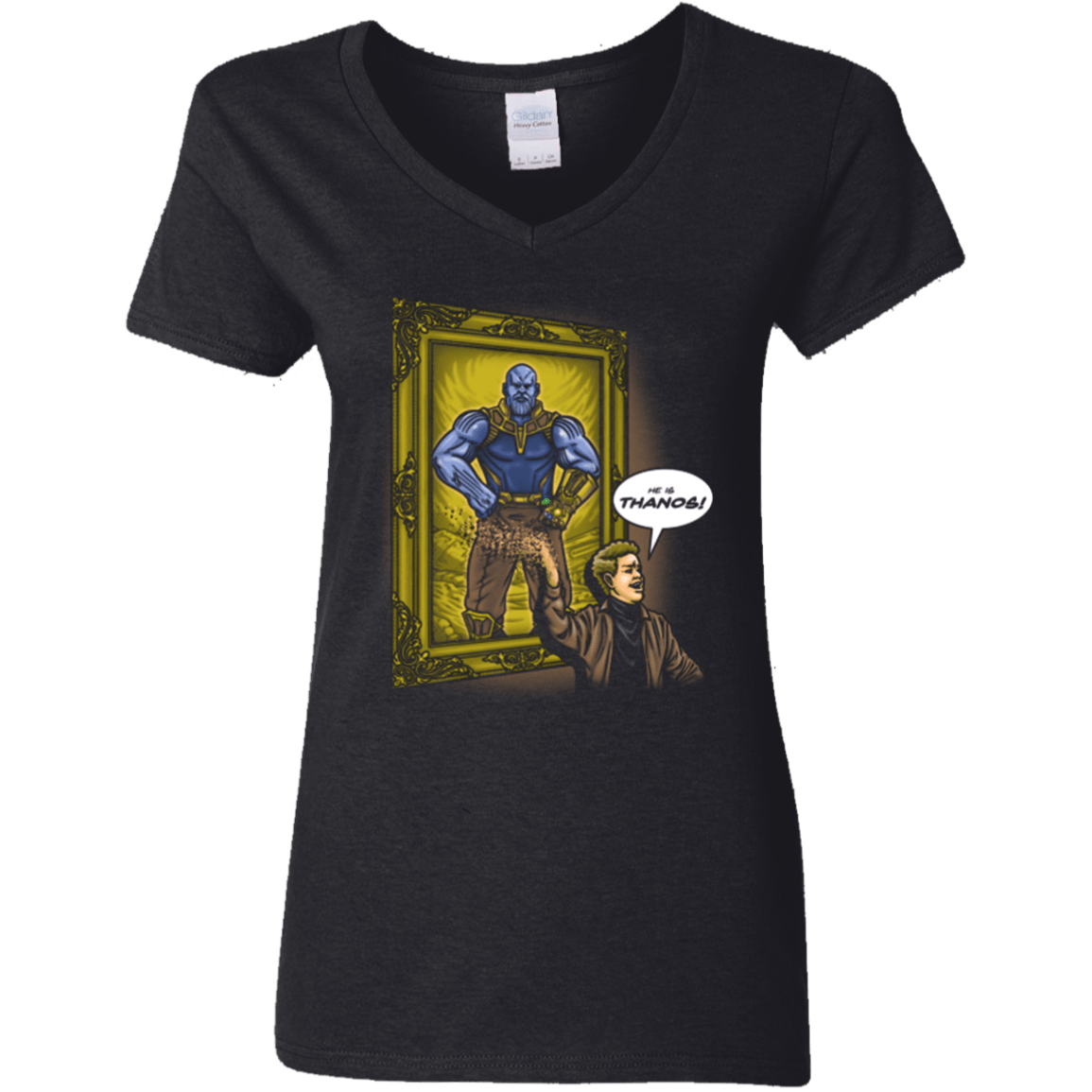 He is Thanos Women's V-Neck T-Shirt