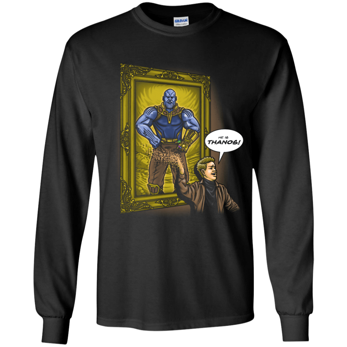 T-Shirts Black / YS He is Thanos Youth Long Sleeve T-Shirt