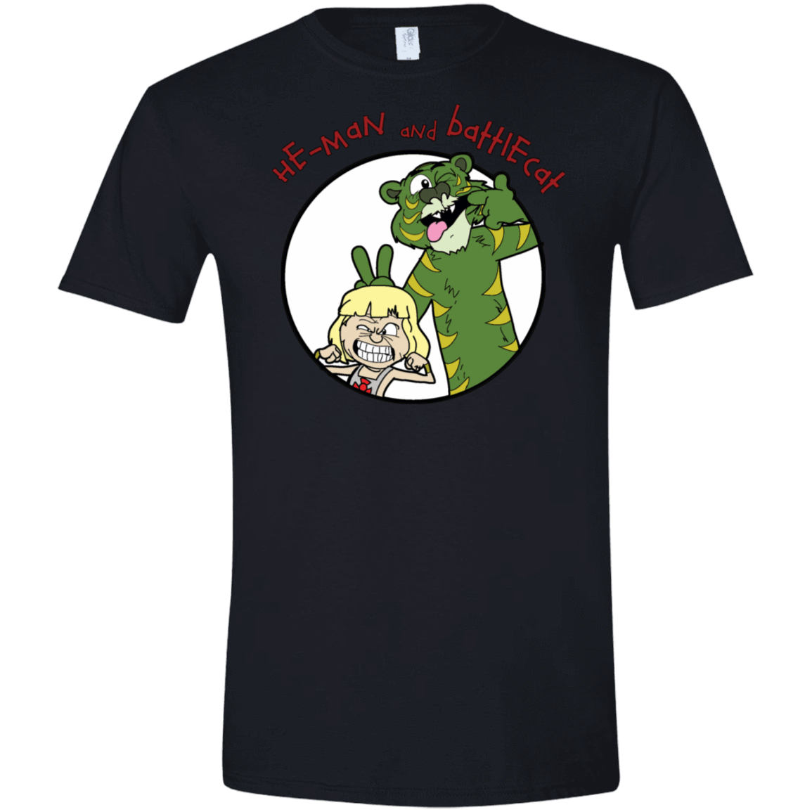 T-Shirts Black / X-Small He Man and Battlecat Men's Semi-Fitted Softstyle