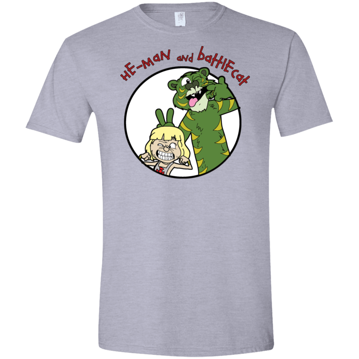 T-Shirts Sport Grey / X-Small He Man and Battlecat Men's Semi-Fitted Softstyle